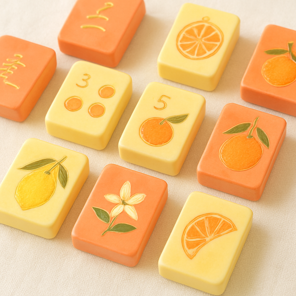 Citrus Social mahjong tile collection